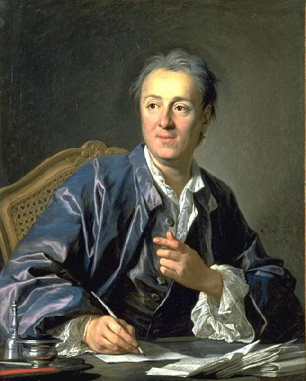 unknow artist Portrait of Denis Diderot oil painting picture